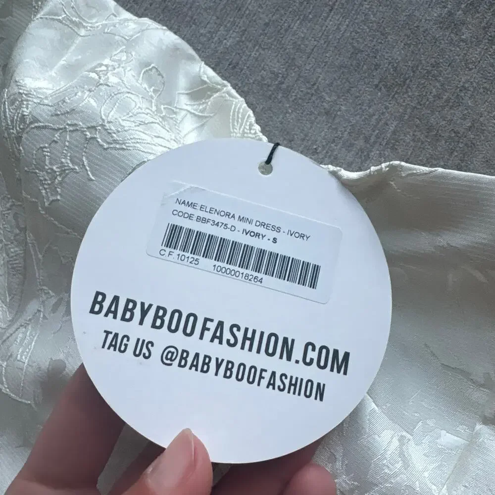 NWT BabyBoo Eleanora Mini Dress in Ivory - Picture 6 of 8
